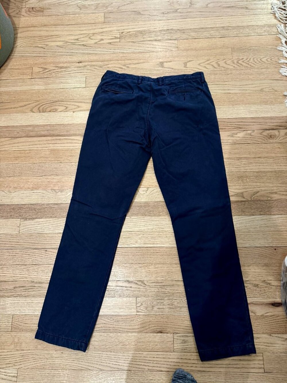 J.Crew 770 Straight Navy Flannel Lined Chinos Waist 34